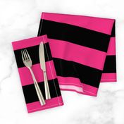 Broad Pink and Black Stripe