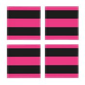 Broad Pink and Black Stripe