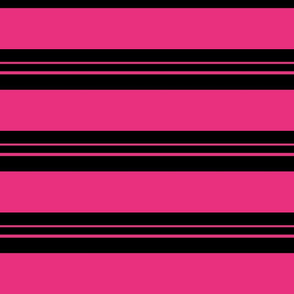 Hot Pink and Black Stripes