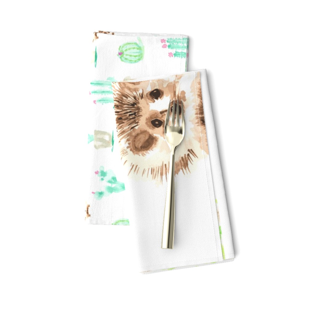 17-02D 54" Happy Harry Hedgehog Tea Towels