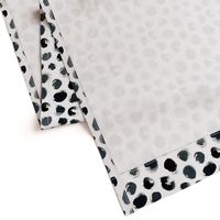 Messy Polka Dot in Black and White