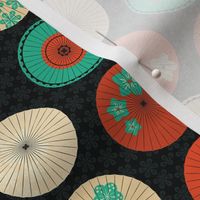 mini japanese umbrellas in spring