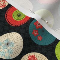 mini japanese umbrellas in summer