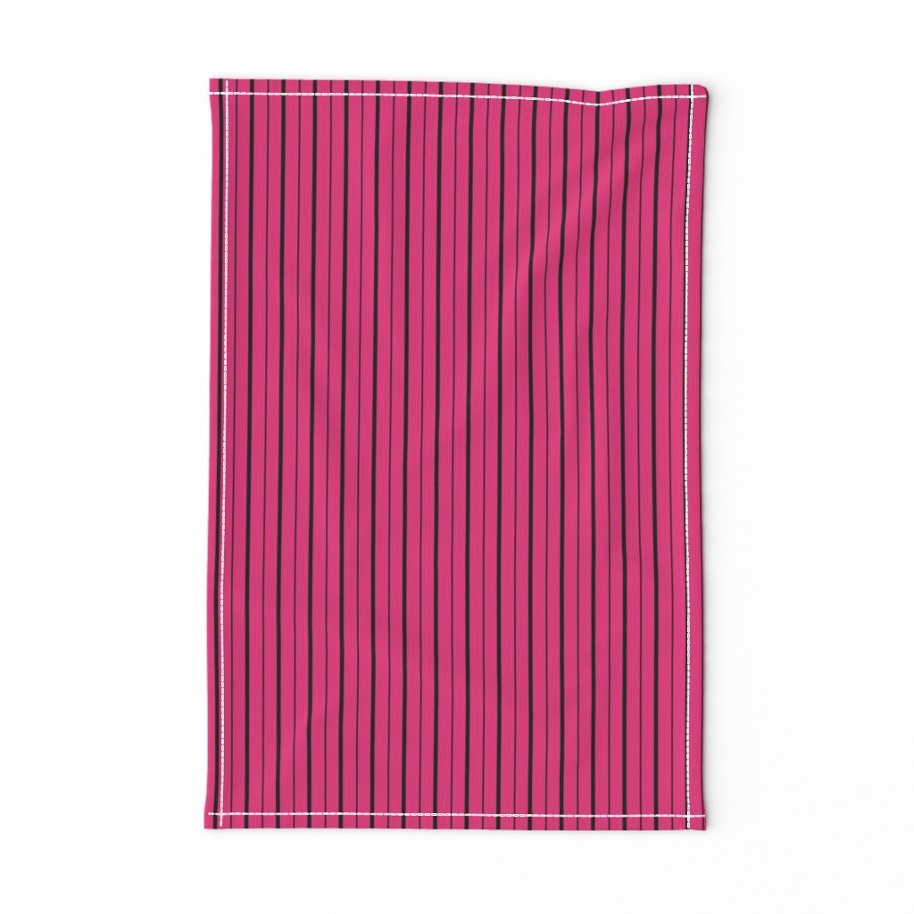 Hot Pink and Black Stripes