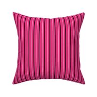 Hot Pink Black and White Stripes