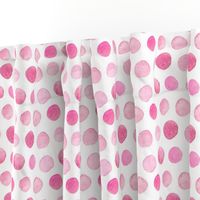 Watercolor Polka Dot in Pink