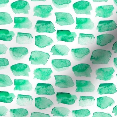 Watercolor Blocks in Emerald Green