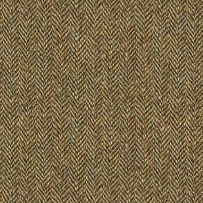 faux tweedy oak-brown herringbone