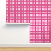 Hot Pink Squares Plaid