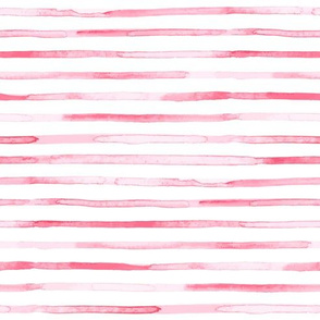 Pink Watercolor Stripes