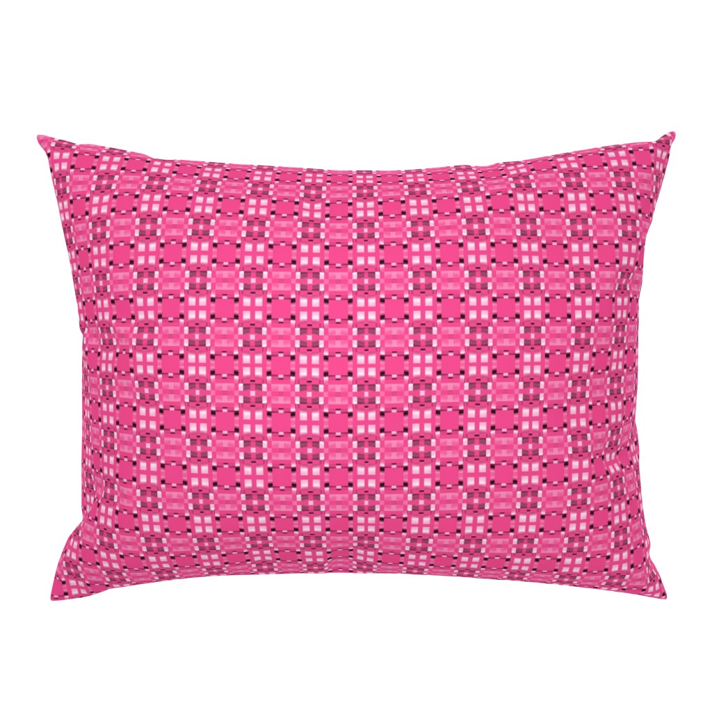 Hot Pink Pixel Geometric