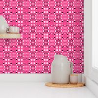 Hot Pink Pixel Geometric