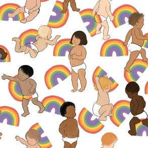 Babies with Rainbows