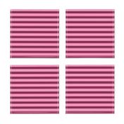 Hot Pink Black and White Horizontal Stripe