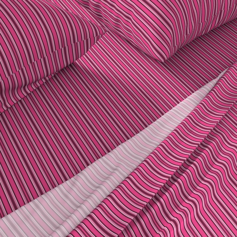 Pink and Black and White Stripes