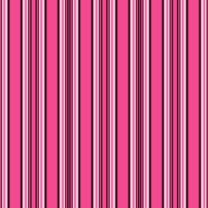 Pink and Black and White Stripes