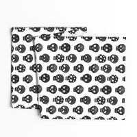 Sugar Skulls fabric day of the dead holiday fall autumn seasonal halloween pattern black and white