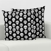 Sugar Skulls fabric day of the dead holiday fall autumn seasonal halloween pattern black and white