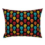 Sugar Skulls fabric day of the dead holiday fall autumn seasonal halloween pattern multi