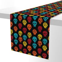 Sugar Skulls fabric day of the dead holiday fall autumn seasonal halloween pattern multi