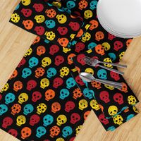 Sugar Skulls fabric day of the dead holiday fall autumn seasonal halloween pattern multi