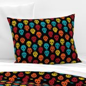 Sugar Skulls fabric day of the dead holiday fall autumn seasonal halloween pattern multi