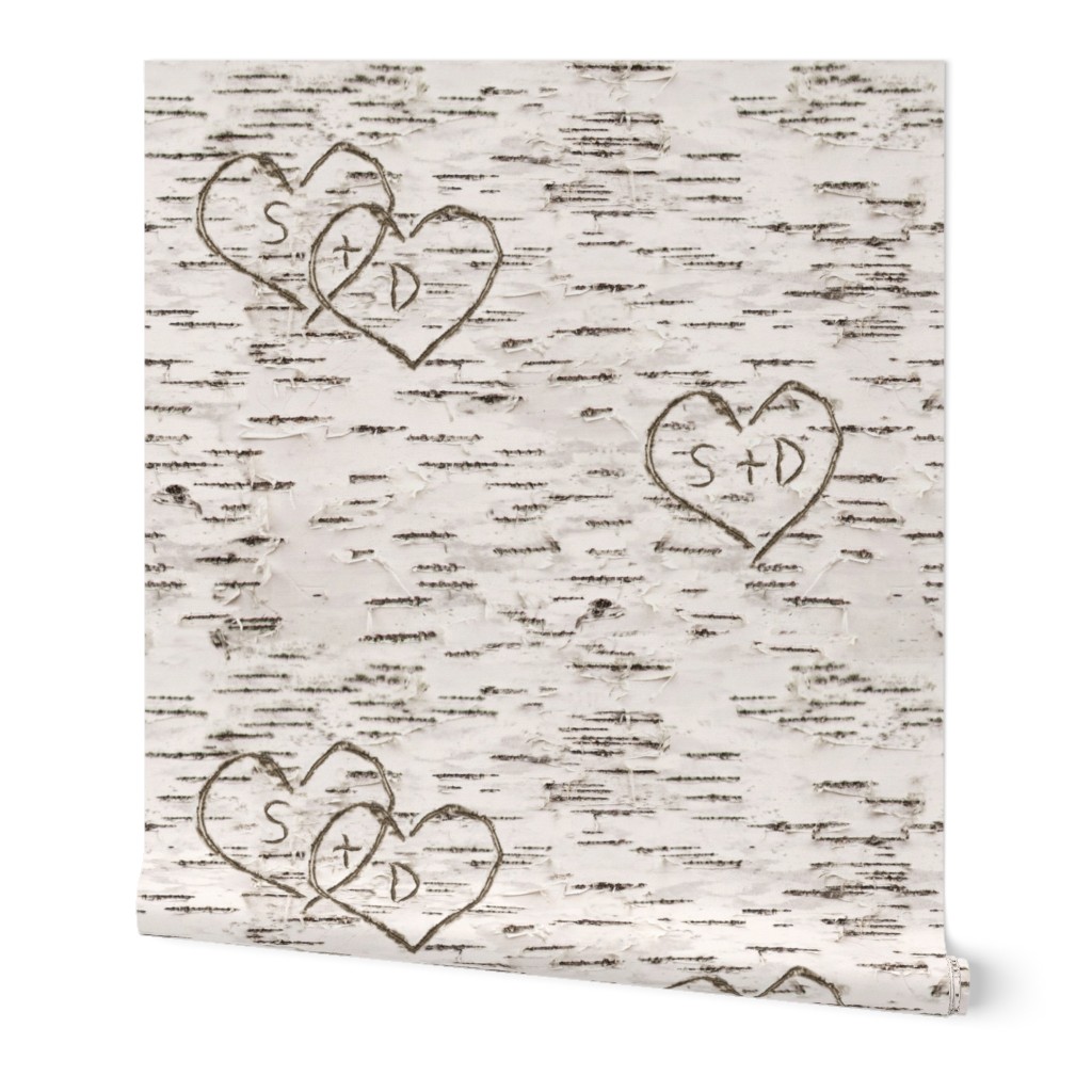 S+D Birch Bark Hearts