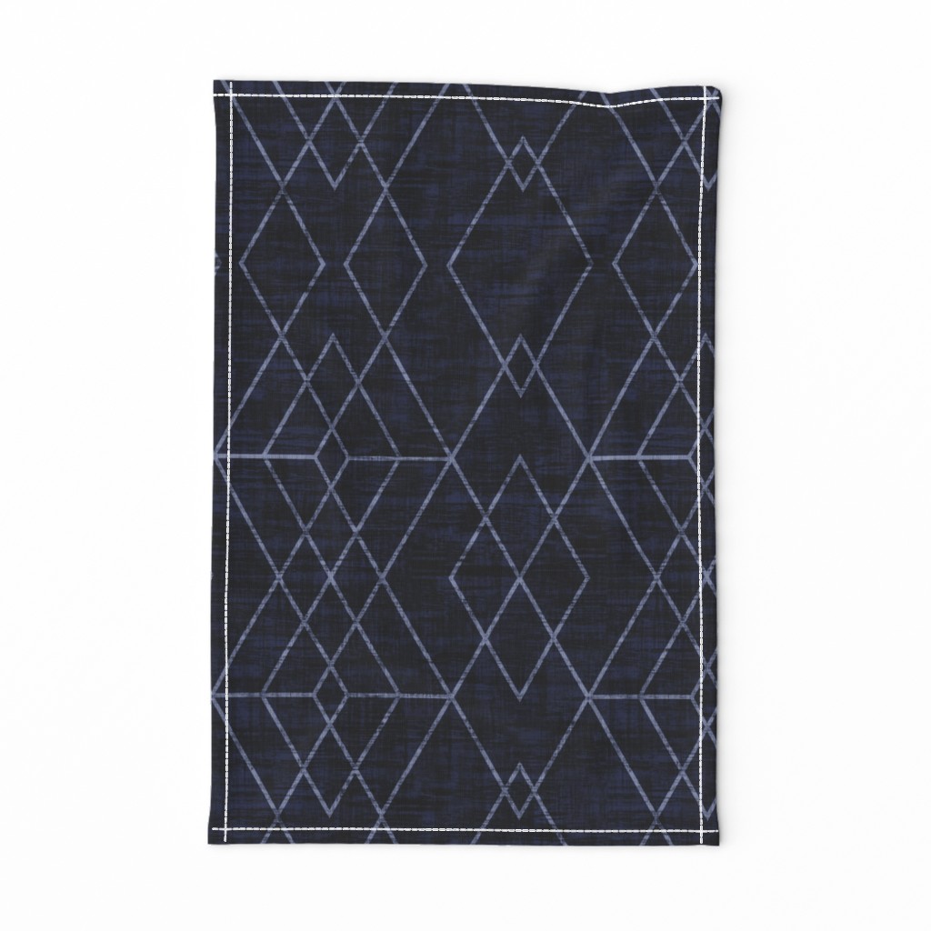 Geometric Grid - Navy texture 