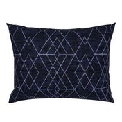 Geometric Grid - Navy texture 