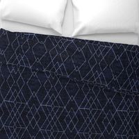 Geometric Grid - Navy texture 