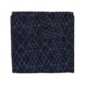 Geometric Grid - Navy texture 