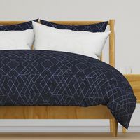 Geometric Grid - Navy texture 