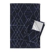 Geometric Grid - Navy texture 