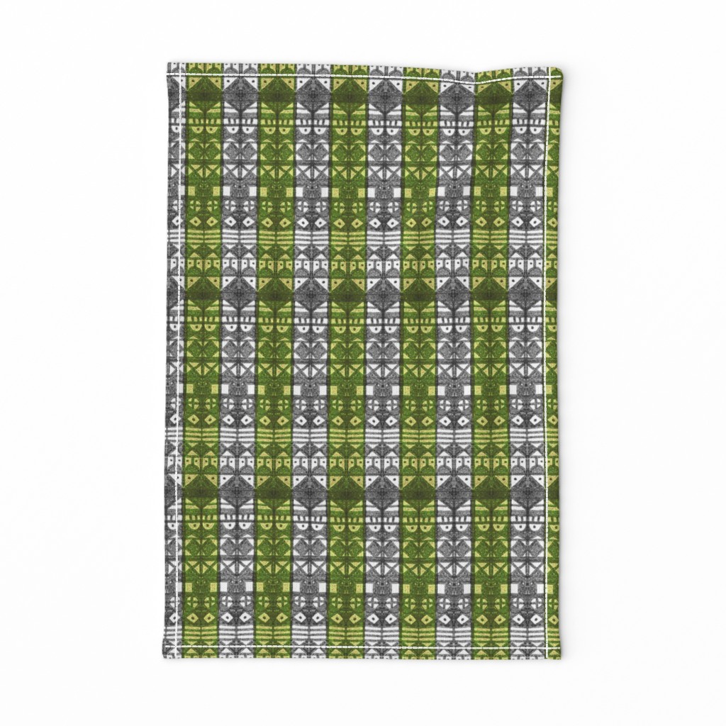 Tribal Stripe - Green & Gray