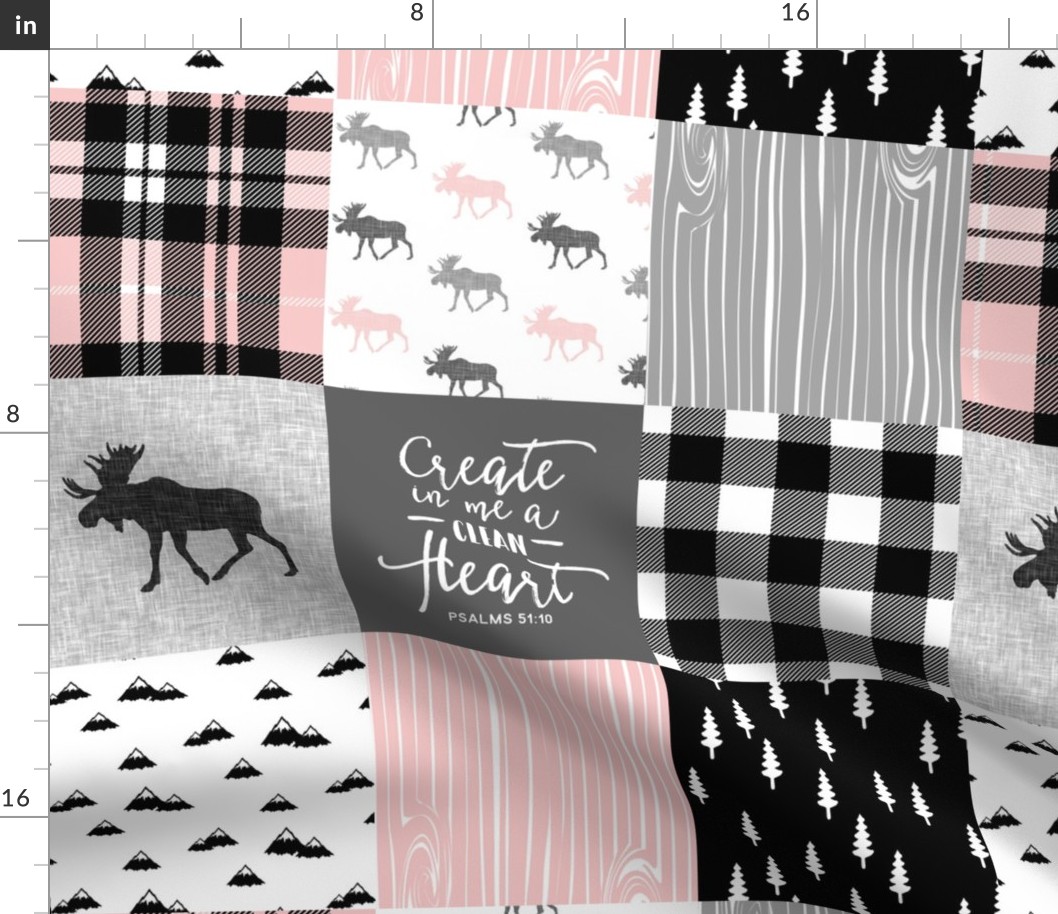 Create in me a clean heart - moose wholecloth