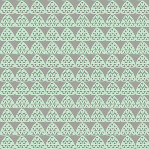 Grey and Mint Geometric Architectural Triangles