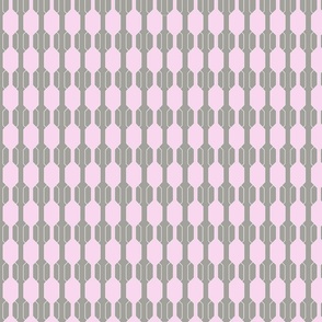 Grey and Pink Geometric Striped Lines