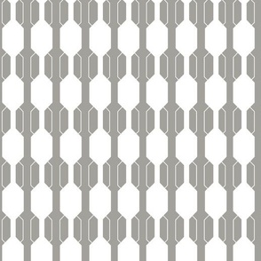 Grey and White Geometric Striped Lines