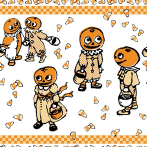 Pumpkinheads' Trick or Treat on White