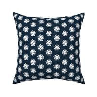 Kawaii love snow flake winter wonderland japan lovers design navy blue