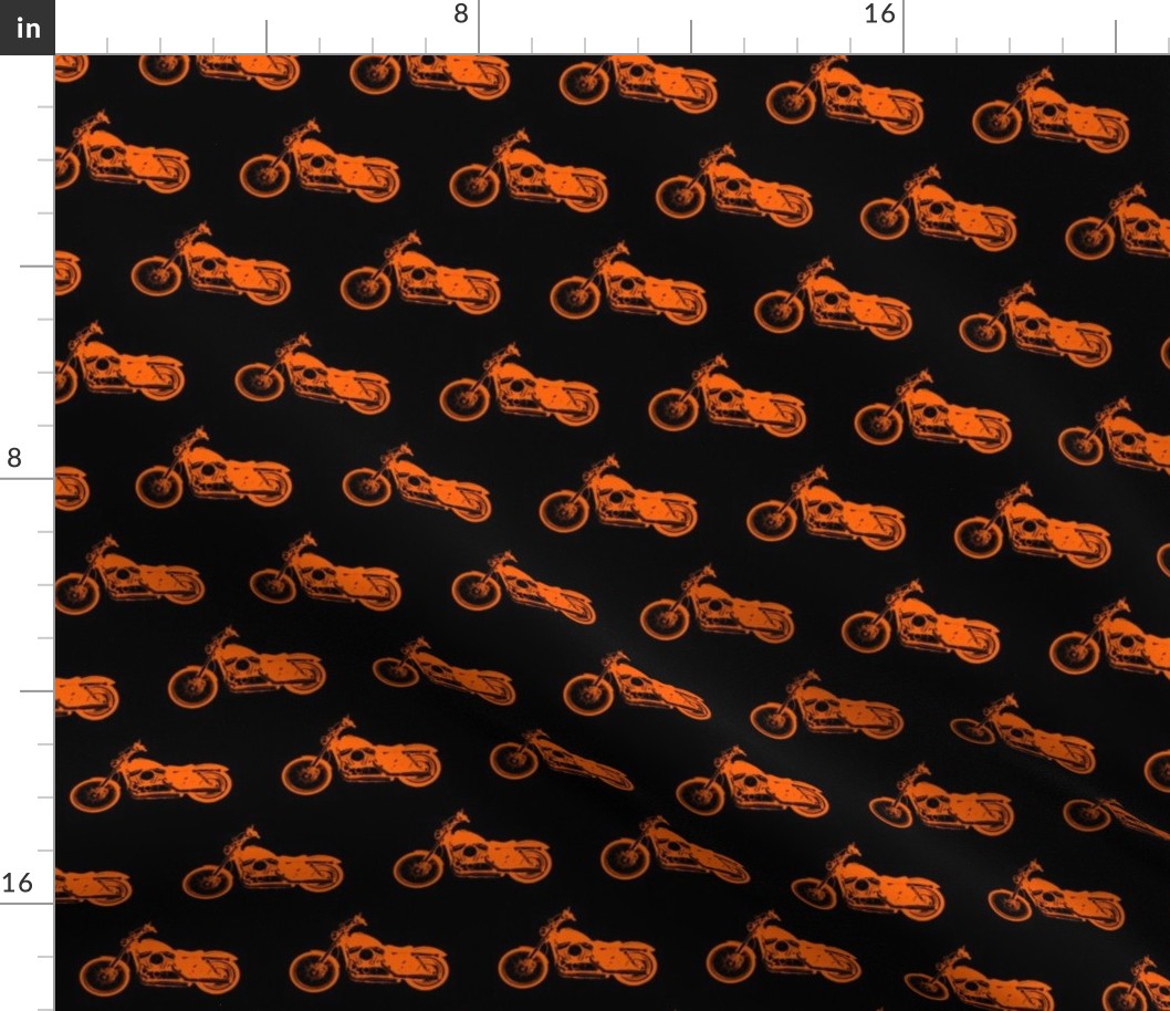 2.5" Orange Motorcycles