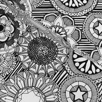 mandala cirque black white