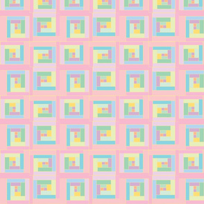 Pink  Plaid Cute Squares