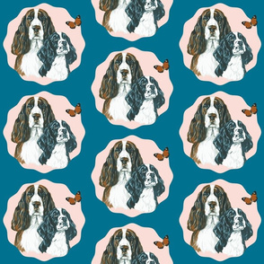 English springer spaniel dog portrait