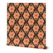 Vintage poppies floral