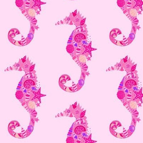 Sea Dream - Pinkmarine - Seahorses Pink