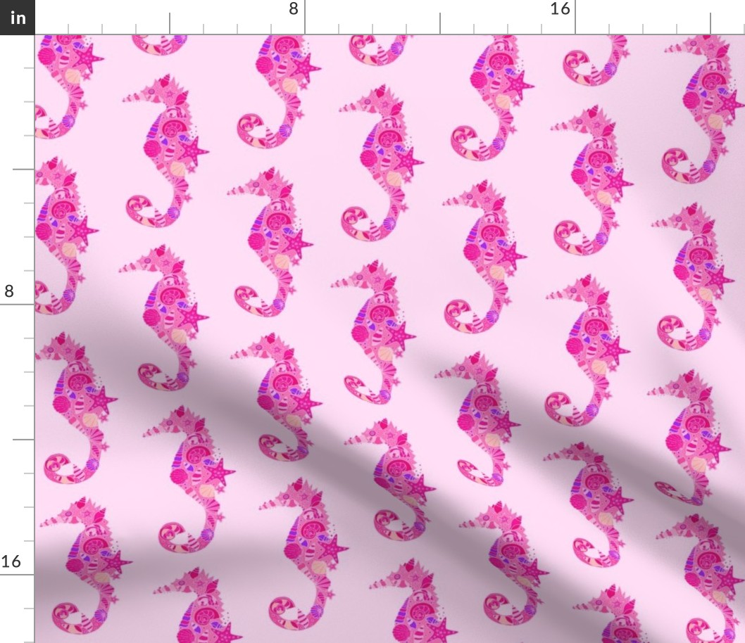 Sea Dream - Pinkmarine - Seahorses Pink