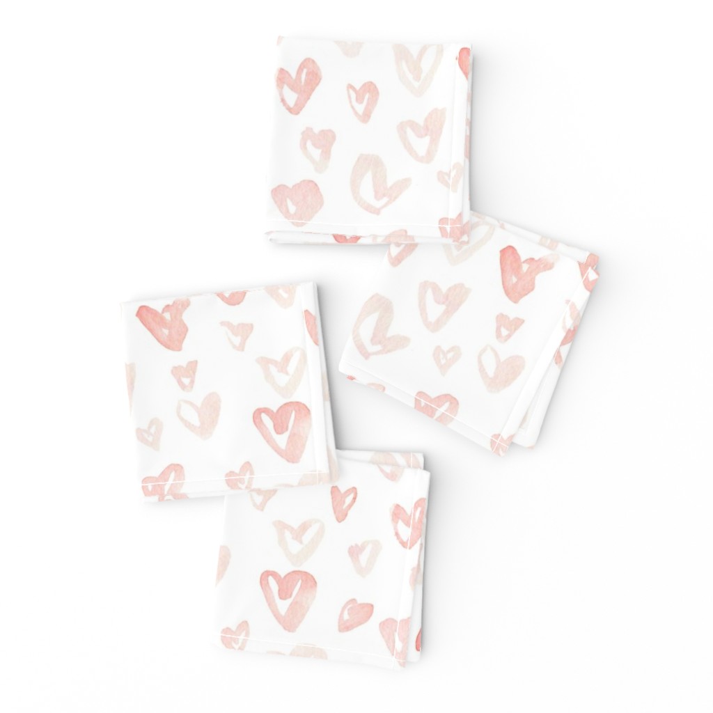 Pale Pink Hearts