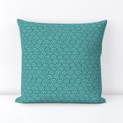 hills - teal and navy