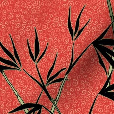 bamboo - red and black